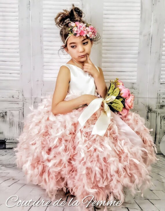 blush toddler flower girl dresses