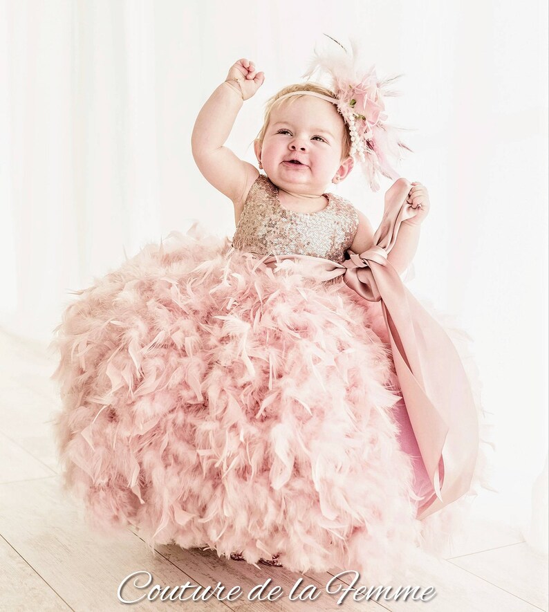 Blush Flower Girl Dress Baby Toddler Girl Pink Blush First Etsy