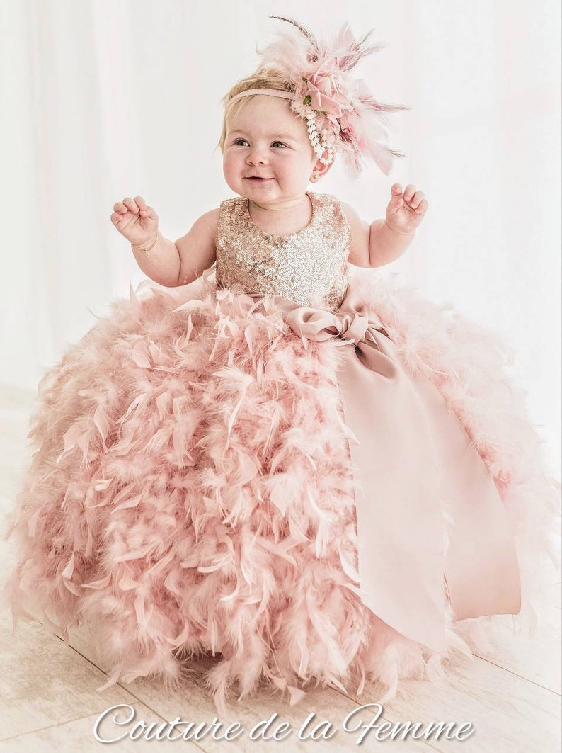 Blush Flower Girl Dress Baby Toddler Girl Pink Blush First Etsy