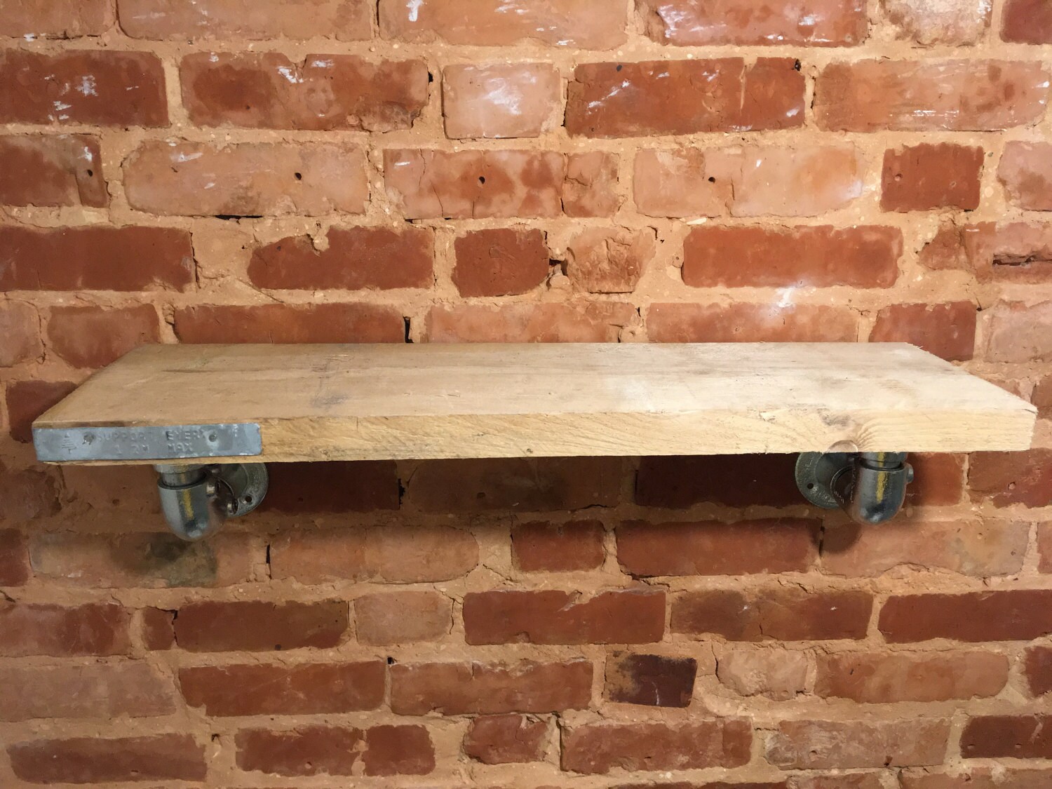 Shelf brackets made from metal pipe in the style of scaffold Etsy