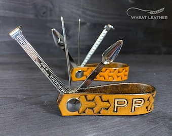 PERSONALIZED PIPE TOOL // leather pipe stand // Free personalization // Czech Pipe Tool // Smoking accessories // Pipe accessories