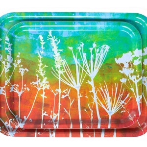 Handmade Birch Veneer &#39;Autumn&#39;s Treasures&#39; Tray
