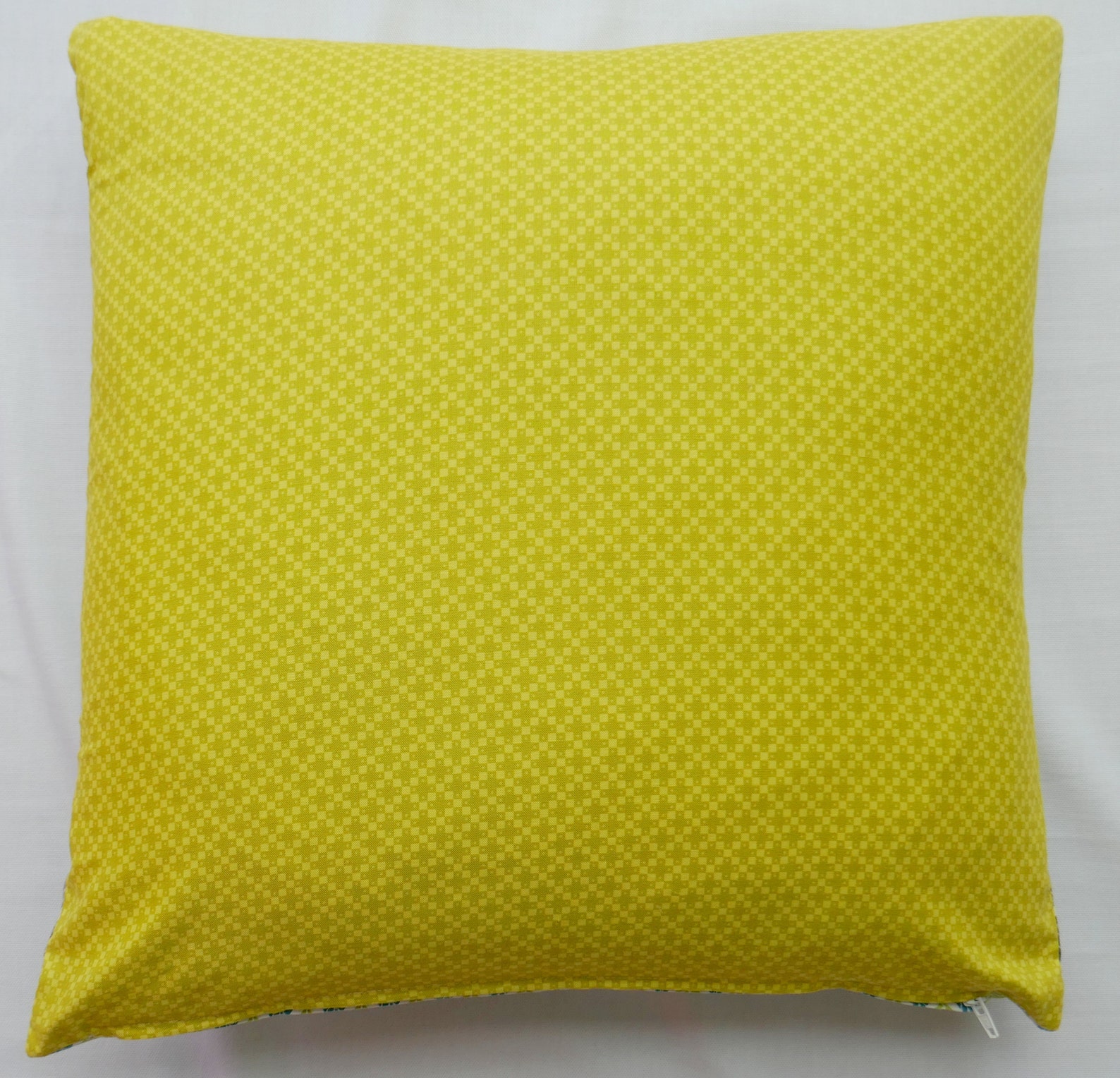 Contemporary Cotton Cushion Cover in Yellow and Blue. Etsy