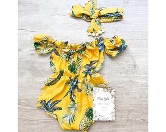 tropical baby outfit