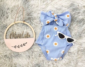 Must-Have Summer Baby Rompers for Your Little Girl, Newborn Outfits for Girls, Daisy Girls Romper, Beach Baby Girl Outfits for Summer