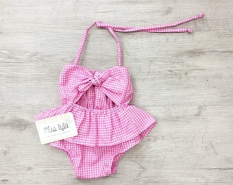 Adorable Baby Girl Sets for a Stylish Summer Wardrobe, Summer Baby Outfits, Pink Gingham Baby Outfits for a Classic Look, Baby Girl Sets