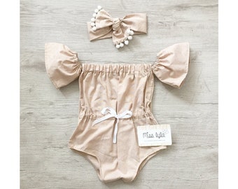 Must-Have Neutral Baby Rompers for Your Summer Vacation, Cute and Comfy Summer Baby Clothes, Summer Baby Clothes, Summer Vibes Girls Outfits