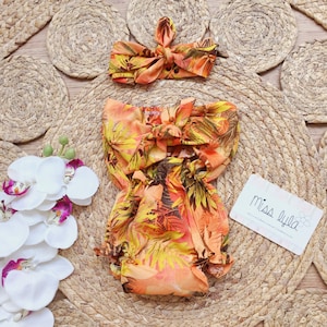 Tropical Baby Girl Rompers, Luau Baby Outfits, Hawaiian Girls Romper, Vacation Girls Bodysuit, Cute Summer Baby Clothes, Newborn Baby Gifts