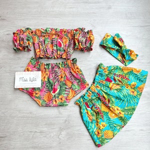 Baby Girl Tropical Set Baby Summer Outfit Girls Summer Clothes