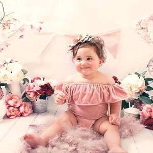 Adorable Pink Baby Girl Rompers, Velvet Bodysuits, Baby girl clothes, Newborn girls outfit, Preemie baby Clothes, Baby jumpsuits, Baby Gift
