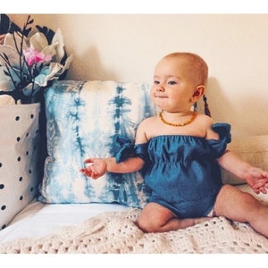 Adorable Denim Outfits for Baby Girls, 4th of July Outfit for baby girl, Denim Shorts for Toddler Summer Outfit, Denim Baby Birthday Outfit