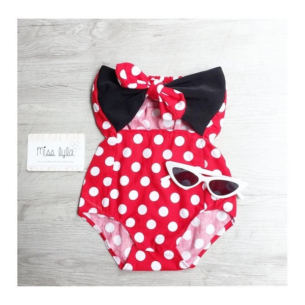 Baby Girl Black Romper Etsy