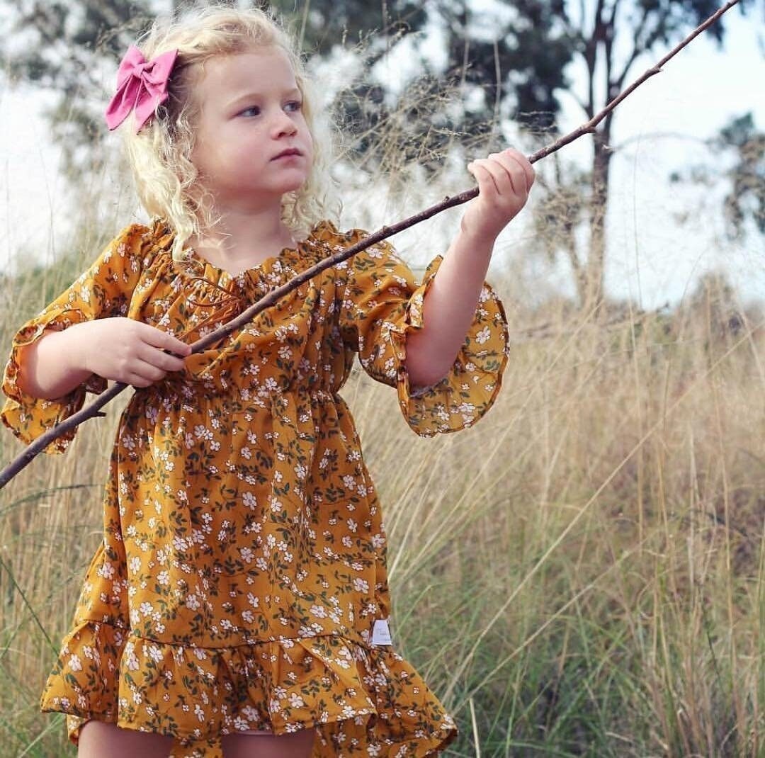Robes à fleurs indispensables pour fille, Robe bébé printemps