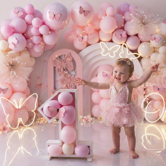 first birthday photoshoot dress Pink 1st Girl Romper, Floral Sparkle Tutu Dress, Baby Girl Cake Smash Outfit, Newborn Birthday Clothing Tutu Color:Dark Olive 3D Flower Sherri Hill 55124 Black
