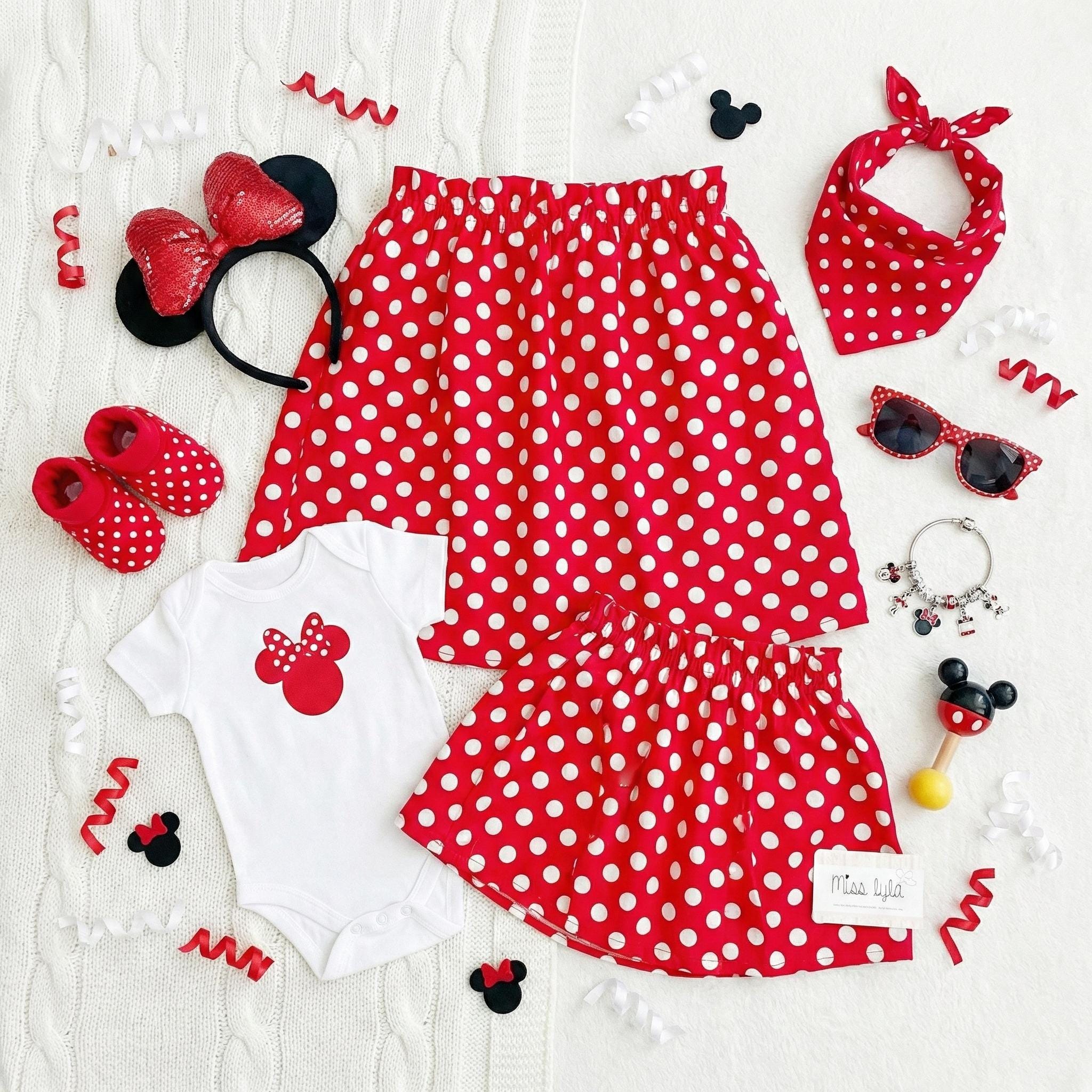 Mommy and Me Red Polka Dot Skirt | Matching Mom Daughter Outfit
