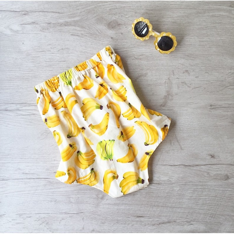 Trendy Summer Baby Rompers, Toddler Rompers, Summer Baby Clothes, Summer Baby Outfits, Bubble romper, Baby Bodysuit, Banana Print Outfits