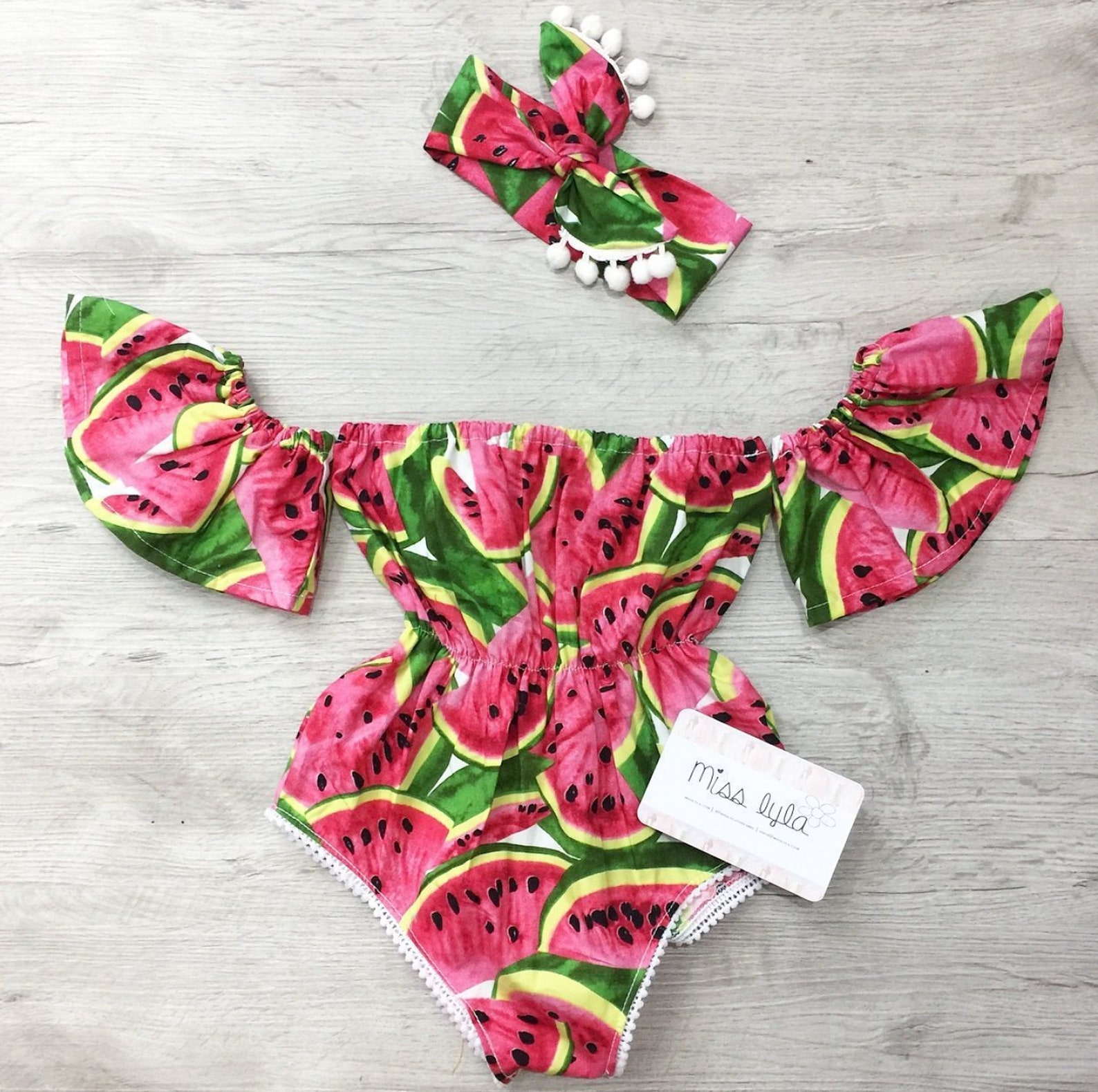 Baby Girl Watermelon Romper Baby Girl Romper Summer Girls Etsy