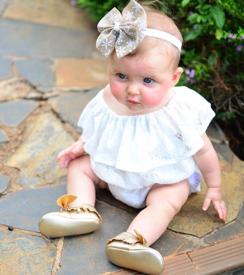 Baby's Girl's white Lace Romper Girl's Lace Petti Etsy