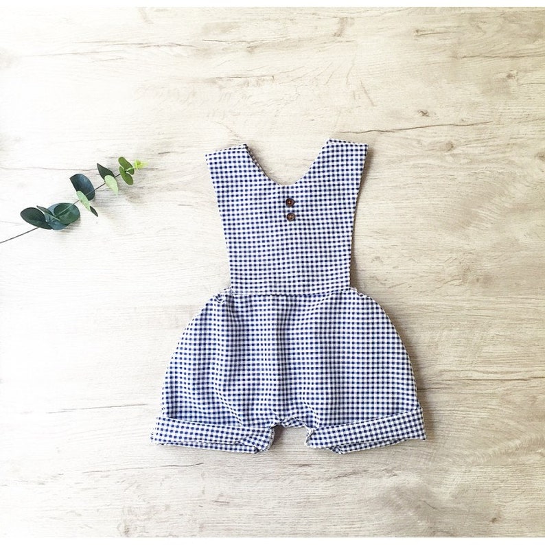 baby romper boys romper,boy outfit Baby boy romper,baby clothes gingham Baby boy coming home outfit preemie boy clothes newborn outfit