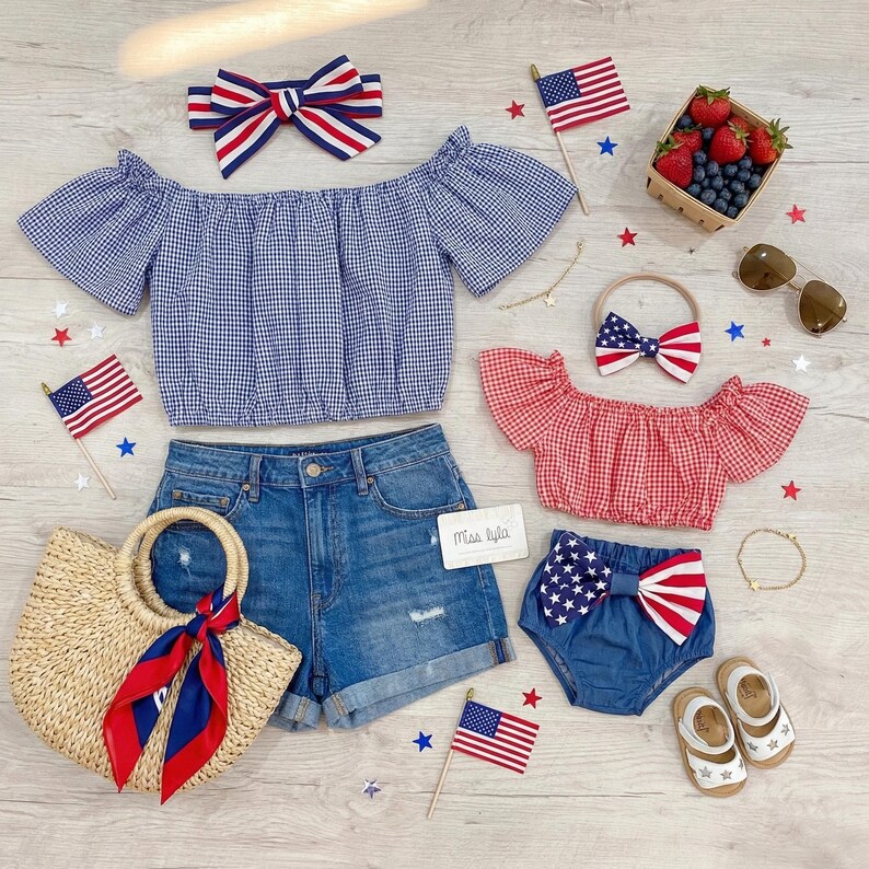 Mommy and Me 4th of July Outfit, Independence Day Mom Daughter Matching Clothes, July Fourth Family Outfit