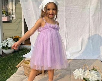 Robe bébé tutu, robe en tulle pour bébé fille, robe d'anniversaire pour tout-petit, robe princesse bébé, tenue pour bébé fille, robe Cake Smash, robe de demoiselle d'honneur