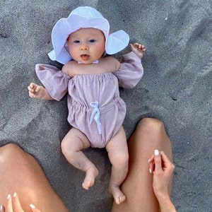 Adorable Mommy and Me Summer Outfits, Trendy Boho Beige Crop Top, Cute Mommy and Me Clothing, Mama and mini Clothes sets, New Mom gift