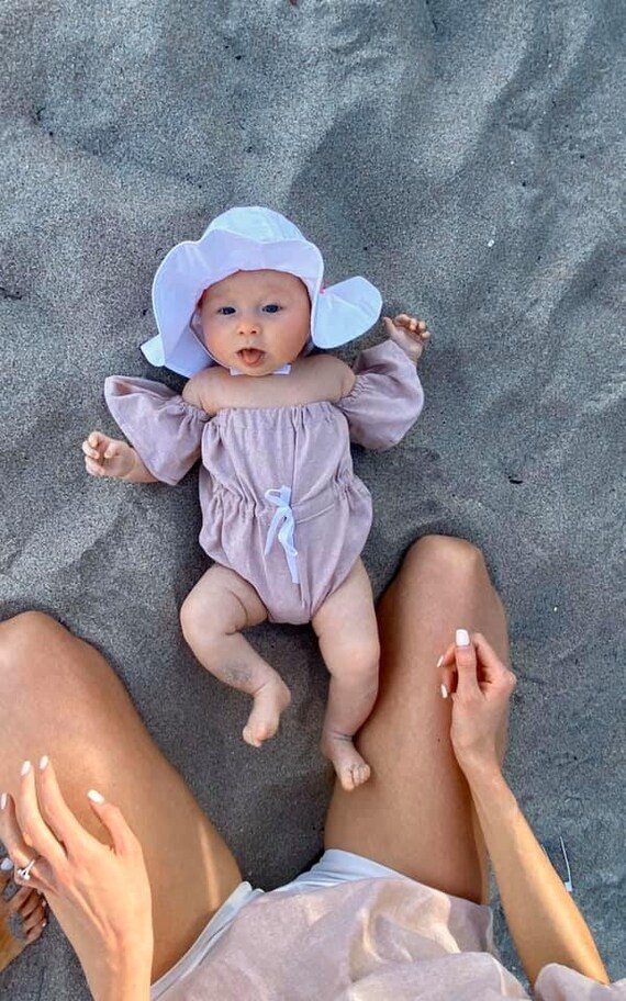 Adorable Mommy and Me Outfits for Every Occasion Trendy Boho Beige Crop Top Cute Mommy and Me Outfits Unique Baby Shower Gift Mom Baby Etsy Canada