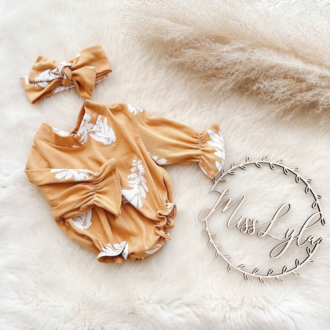 Oversize Baby Romper Boho Baby Clothing Mustard Rompers Boho Etsy