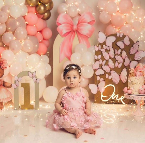 1st Birthday Baby Girl Romper, Floral Tutu Romper Dress, Cake Smash Outfit, First Birthday Outfit, Baby Birthday Dress, Toddler Tutu Outfit