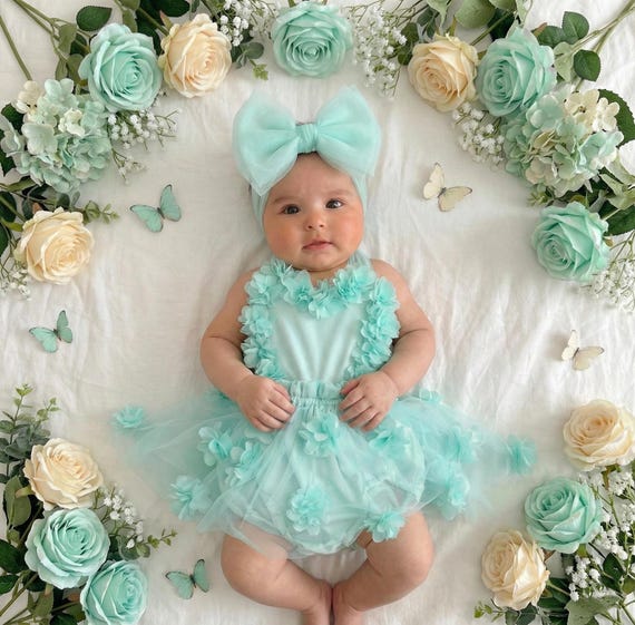 mint green birthday dress us 2  SELINADRESS