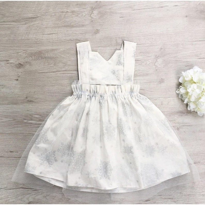 Baby Christmas Dress Baby Linen Dress Baby Girl White Dress Etsy