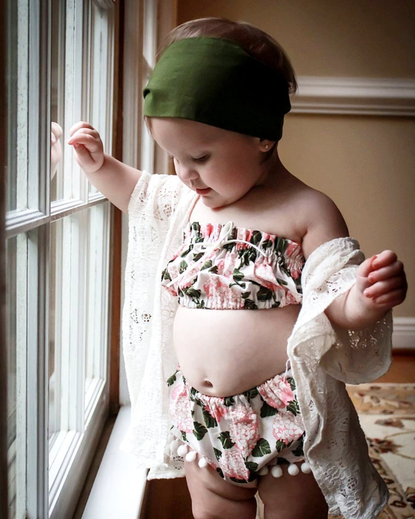 Baby girl bloomers Summer baby girl coming home outfit Etsy