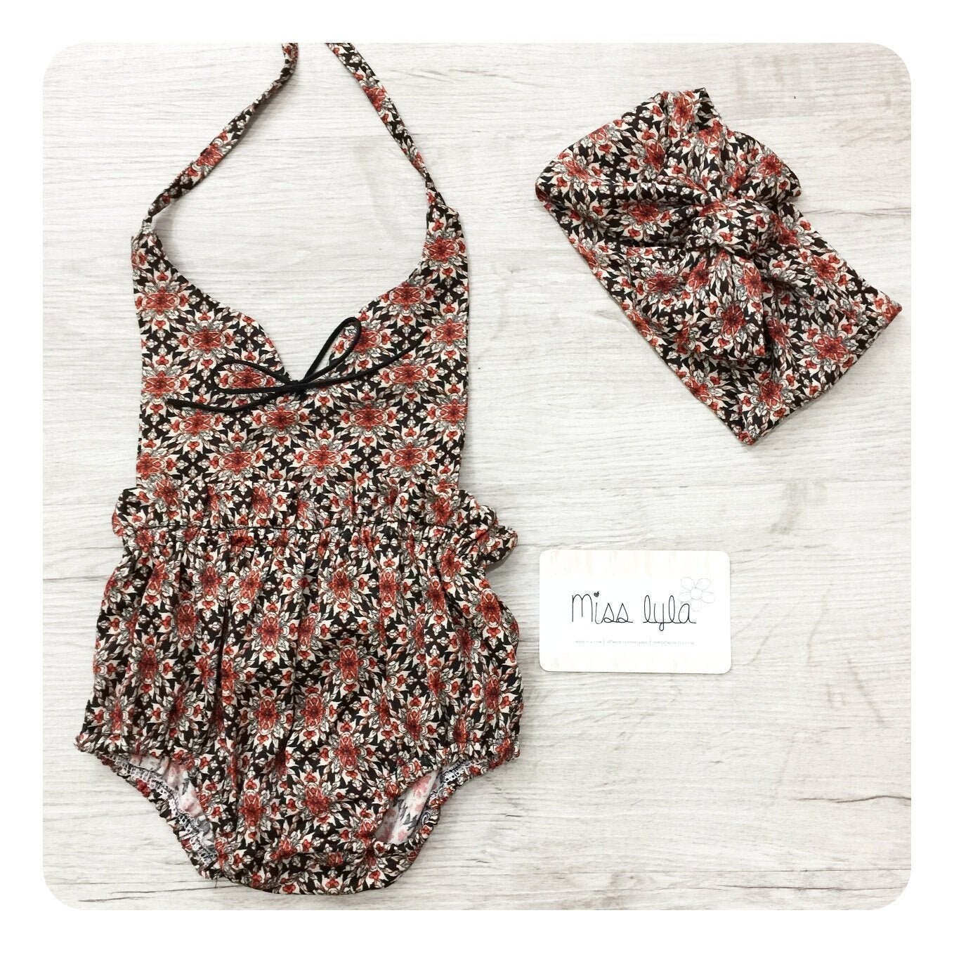 Baby girl romper Girls boho romper cake smash photo prop Etsy