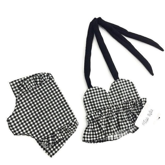 Adorable Black and White Girls Outfits Gingham Baby Outfit Cute Fall Baby Clothes Toddler Girl Clothes Toddler Girl for Fall Newborn Etsy UK