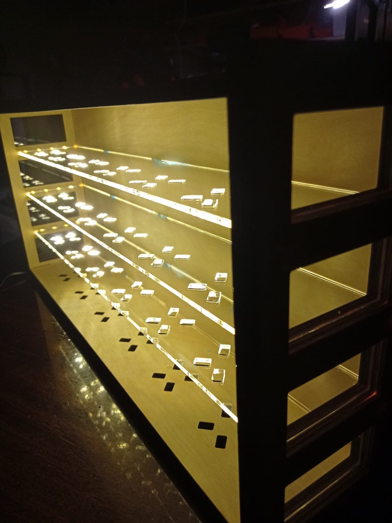 Closed Display Racks Completely Closed Acrylic and Wood Display Cabinet With LED Lightdie ...