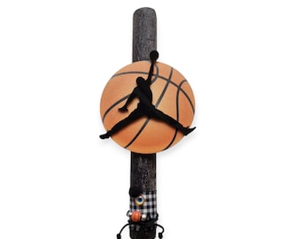 Easter scented candle with basketball player