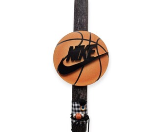 Easter scented candle brand logo basketball