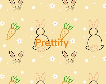 Easter Bunny seamless pattern file jpeg