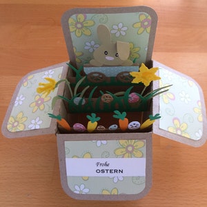 Tarjeta de caja de Pascua