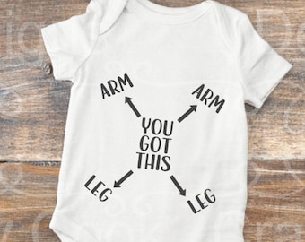 New Dad Gift| Funny Onesie| Bodysuit| Baby Shower Gift| Baby Gift| Dad You Got This| Funny Baby Gift| Pregnancy Gift| Gender Neutral Onesie