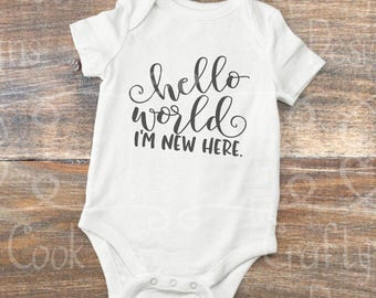 I'm New Here Bodysuit, Baby Shower Gift, Hospital Outfit, New Baby, Going Home Outfit, I'm new here outfit, Newborn outfit, New Here Creeper