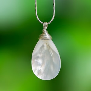Handgemachter 925 Sterling Silber Muschel Muschel Anhänger besonderes Unikat Geschenk