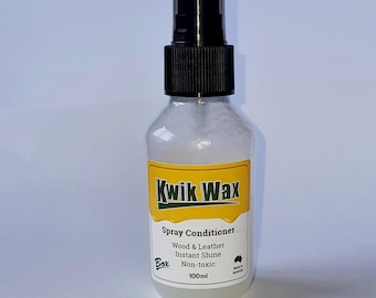 Kwik Wax Spray Conditioner Wood & Leather 100ml