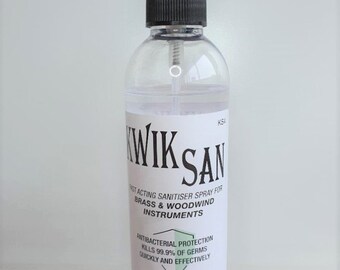 KWIK SAN Sanitiser Spray for Brass & Woodwind Instruments 250ml