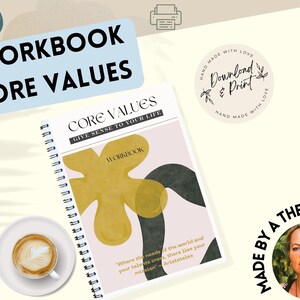 digitaal werkboek, behorend bij het kaartspel kernwaarde, zin van het leven, zelfontdekking, geluk, coachinggids, psychologietool, afdrukbaar
