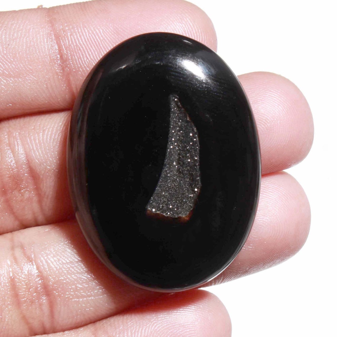 LOOSE GEMSTONE natural druzy black druzy beads druzy Etsy