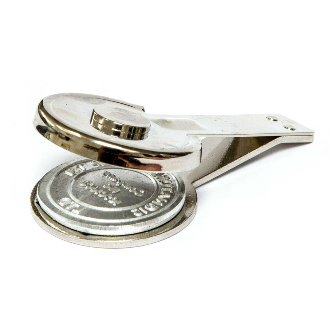 Custom Text Embossing Stamp Clip Insert for Executive Embosser