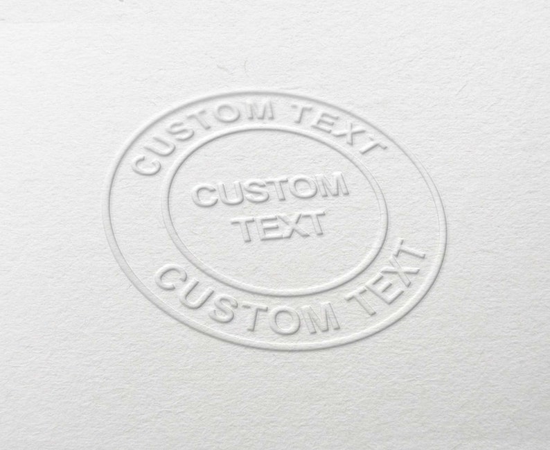 Personalised Company Name and Seal Embosser. Custom Embossing Etsy UK
