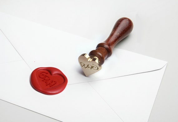 Heart Wax Seal Stamp - Invitation Letter Wax Sealing Stamp