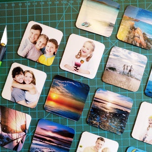 2x2 Photo magnets 50x50mm Customised square photo fridge magnets made from your own pictures. image 2